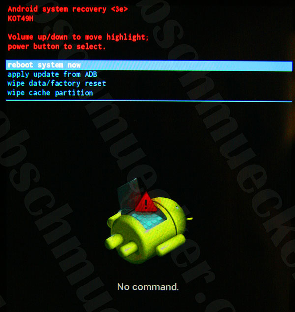 [q] "no command" when booting to r | google nexus 10